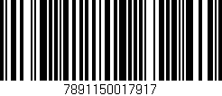 Código de barras (EAN, GTIN, SKU, ISBN): '7891150017917'