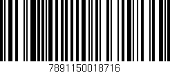 Código de barras (EAN, GTIN, SKU, ISBN): '7891150018716'