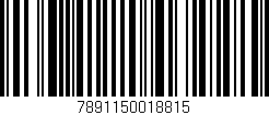 Código de barras (EAN, GTIN, SKU, ISBN): '7891150018815'