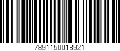 Código de barras (EAN, GTIN, SKU, ISBN): '7891150018921'