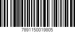 Código de barras (EAN, GTIN, SKU, ISBN): '7891150019805'