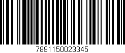 Código de barras (EAN, GTIN, SKU, ISBN): '7891150023345'
