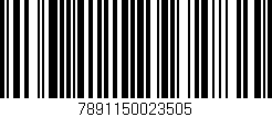 Código de barras (EAN, GTIN, SKU, ISBN): '7891150023505'