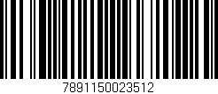 Código de barras (EAN, GTIN, SKU, ISBN): '7891150023512'