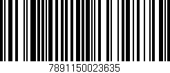Código de barras (EAN, GTIN, SKU, ISBN): '7891150023635'