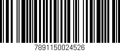 Código de barras (EAN, GTIN, SKU, ISBN): '7891150024526'