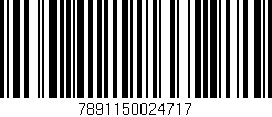 Código de barras (EAN, GTIN, SKU, ISBN): '7891150024717'