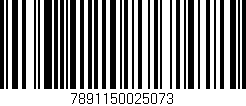 Código de barras (EAN, GTIN, SKU, ISBN): '7891150025073'