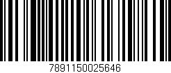 Código de barras (EAN, GTIN, SKU, ISBN): '7891150025646'