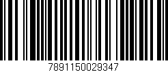 Código de barras (EAN, GTIN, SKU, ISBN): '7891150029347'