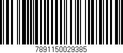 Código de barras (EAN, GTIN, SKU, ISBN): '7891150029385'