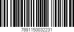 Código de barras (EAN, GTIN, SKU, ISBN): '7891150032231'