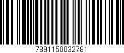 Código de barras (EAN, GTIN, SKU, ISBN): '7891150032781'
