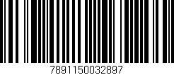 Código de barras (EAN, GTIN, SKU, ISBN): '7891150032897'