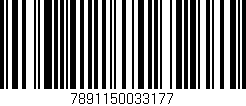 Código de barras (EAN, GTIN, SKU, ISBN): '7891150033177'