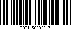 Código de barras (EAN, GTIN, SKU, ISBN): '7891150033917'