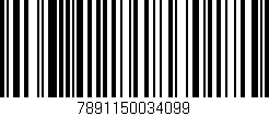Código de barras (EAN, GTIN, SKU, ISBN): '7891150034099'