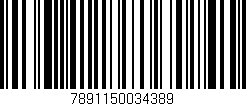 Código de barras (EAN, GTIN, SKU, ISBN): '7891150034389'