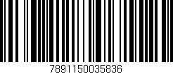 Código de barras (EAN, GTIN, SKU, ISBN): '7891150035836'