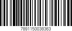 Código de barras (EAN, GTIN, SKU, ISBN): '7891150038363'