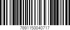 Código de barras (EAN, GTIN, SKU, ISBN): '7891150040717'