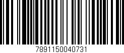 Código de barras (EAN, GTIN, SKU, ISBN): '7891150040731'