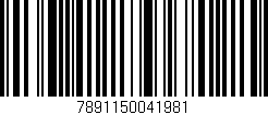 Código de barras (EAN, GTIN, SKU, ISBN): '7891150041981'
