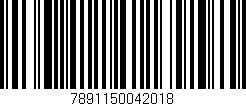 Código de barras (EAN, GTIN, SKU, ISBN): '7891150042018'