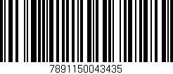 Código de barras (EAN, GTIN, SKU, ISBN): '7891150043435'