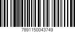 Código de barras (EAN, GTIN, SKU, ISBN): '7891150043749'