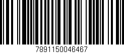Código de barras (EAN, GTIN, SKU, ISBN): '7891150046467'
