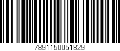 Código de barras (EAN, GTIN, SKU, ISBN): '7891150051829'