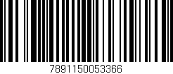 Código de barras (EAN, GTIN, SKU, ISBN): '7891150053366'