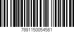 Código de barras (EAN, GTIN, SKU, ISBN): '7891150054561'