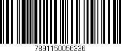 Código de barras (EAN, GTIN, SKU, ISBN): '7891150056336'