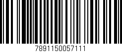 Código de barras (EAN, GTIN, SKU, ISBN): '7891150057111'