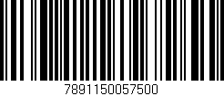 Código de barras (EAN, GTIN, SKU, ISBN): '7891150057500'