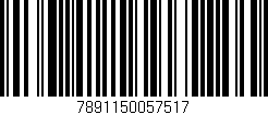 Código de barras (EAN, GTIN, SKU, ISBN): '7891150057517'