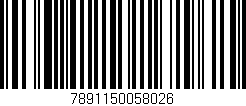 Código de barras (EAN, GTIN, SKU, ISBN): '7891150058026'