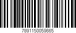Código de barras (EAN, GTIN, SKU, ISBN): '7891150059665'