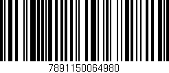 Código de barras (EAN, GTIN, SKU, ISBN): '7891150064980'