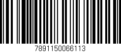 Código de barras (EAN, GTIN, SKU, ISBN): '7891150066113'
