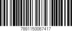 Código de barras (EAN, GTIN, SKU, ISBN): '7891150067417'