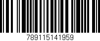 Código de barras (EAN, GTIN, SKU, ISBN): '789115141959'