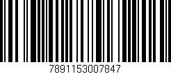 Código de barras (EAN, GTIN, SKU, ISBN): '7891153007847'