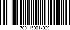 Código de barras (EAN, GTIN, SKU, ISBN): '7891153014029'