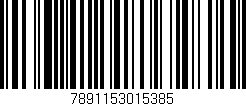 Código de barras (EAN, GTIN, SKU, ISBN): '7891153015385'