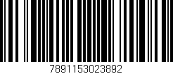 Código de barras (EAN, GTIN, SKU, ISBN): '7891153023892'