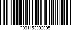 Código de barras (EAN, GTIN, SKU, ISBN): '7891153032085'