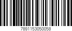 Código de barras (EAN, GTIN, SKU, ISBN): '7891153050058'